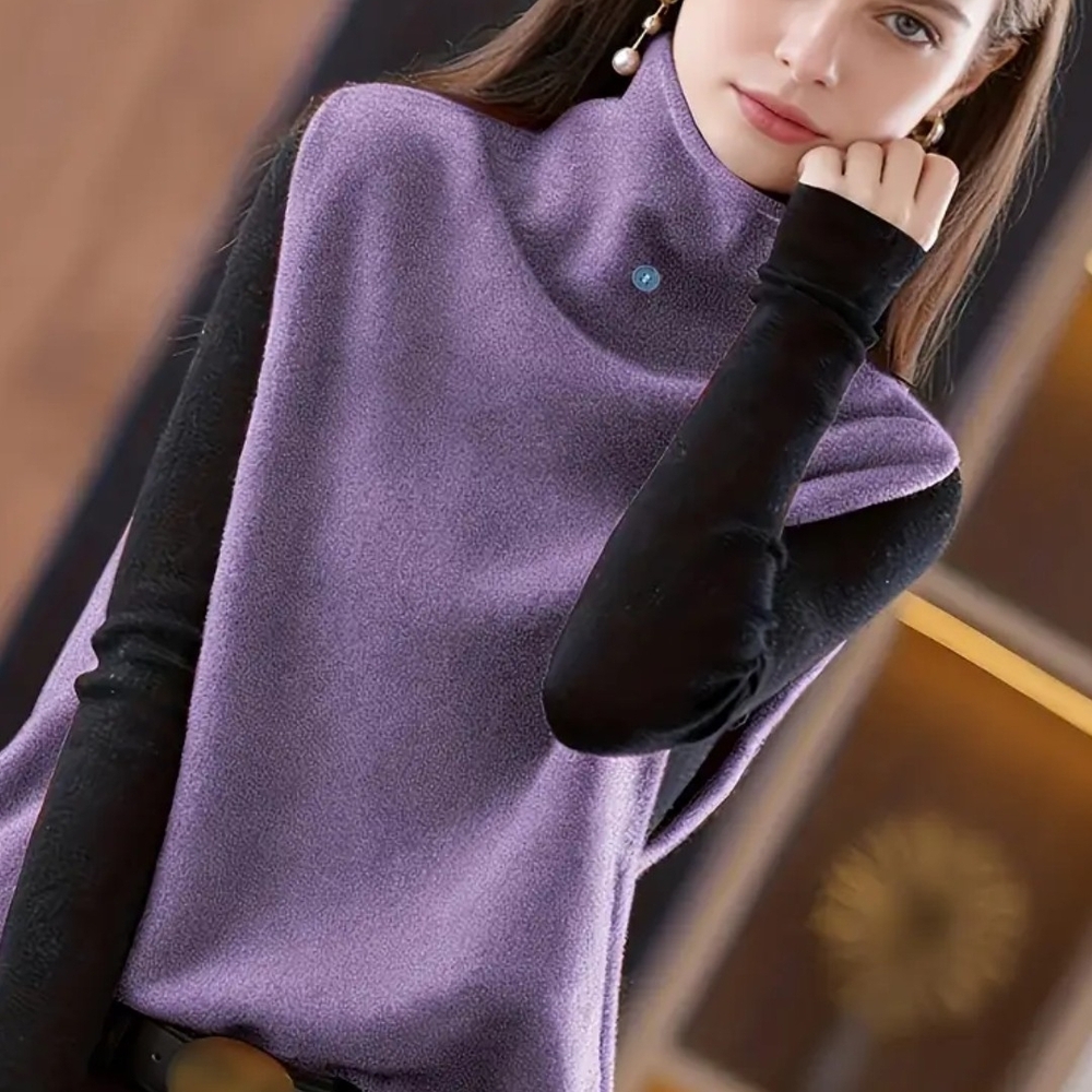 Elegant Purple Women's Sweater
